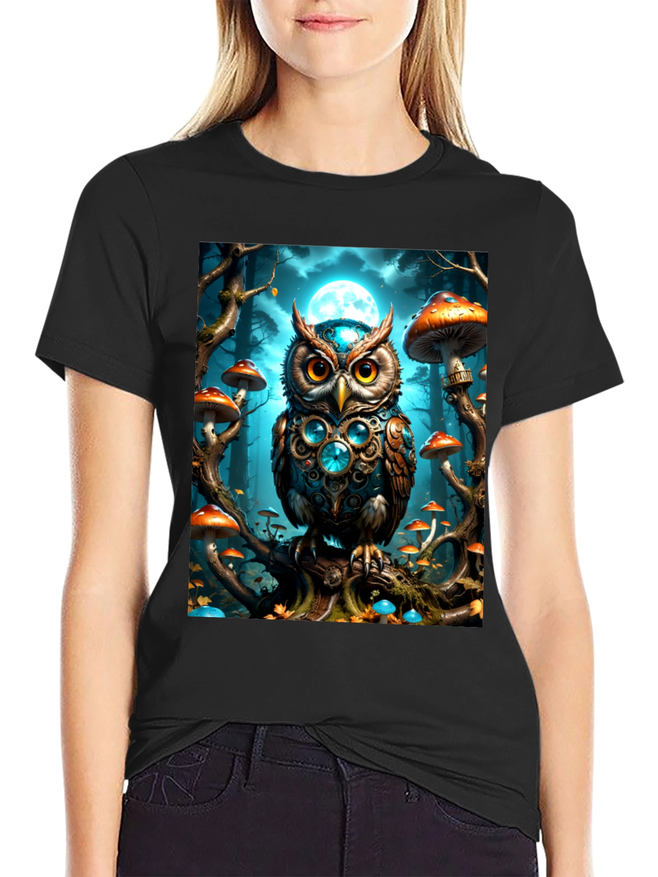 Mystic Owl Forest T-Shirt