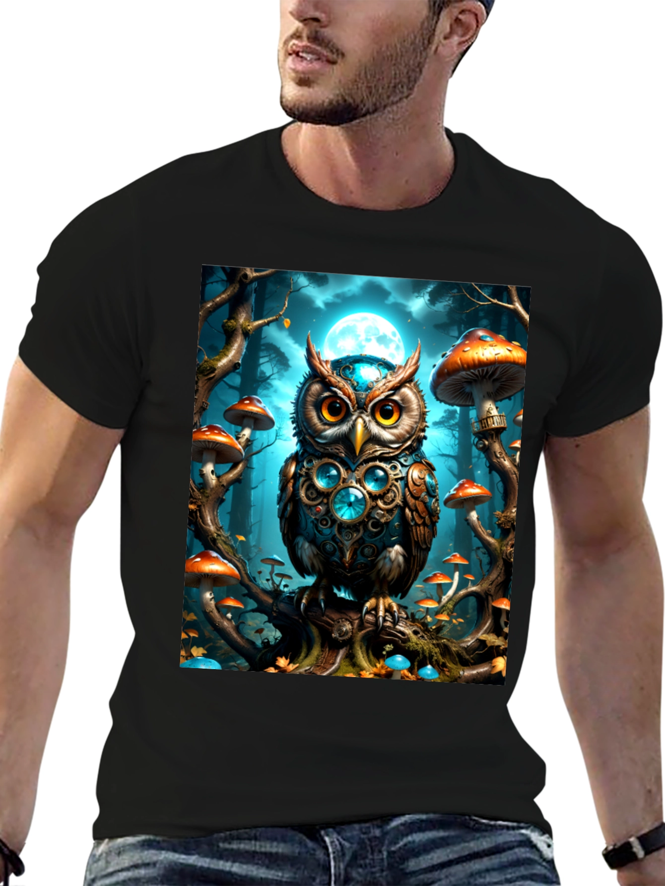Mystic Owl Forest T-Shirt