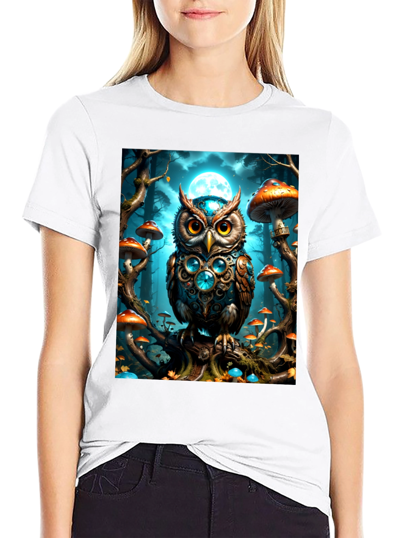 Mystic Owl Forest T-Shirt