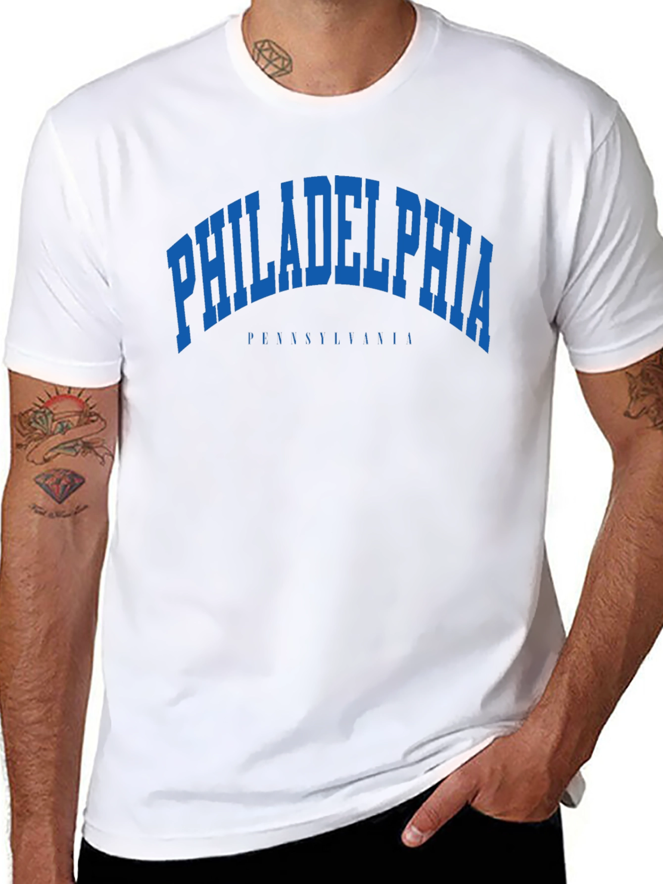 Philadelphia T-Shirt Black Cotton Blend