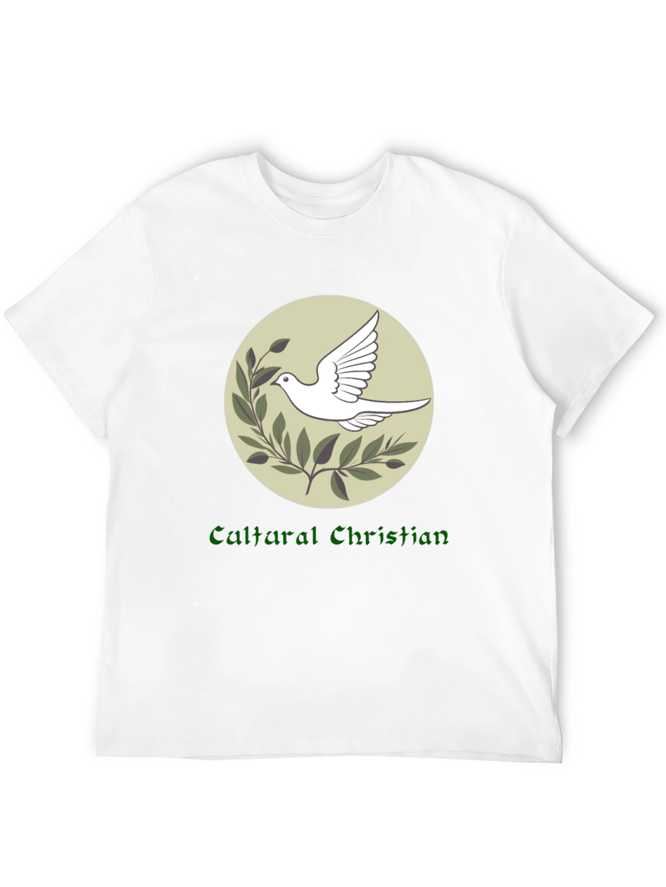 Cultural Christian Dove Graphic Tee - Black