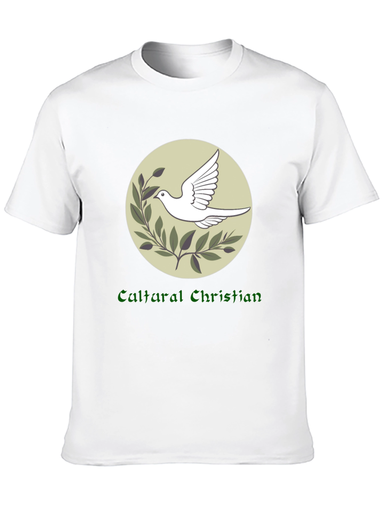 Cultural Christian Dove Graphic Tee - Black