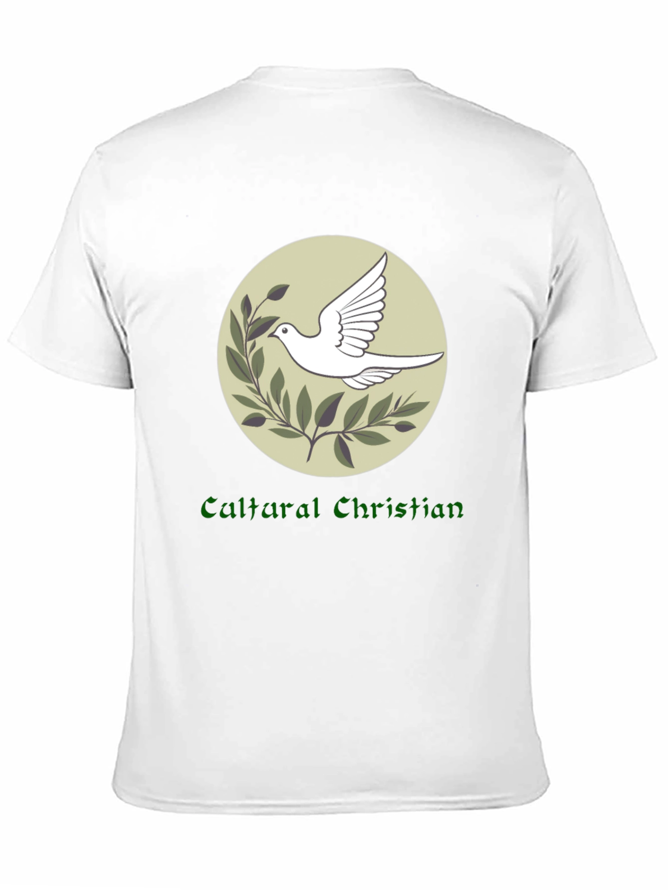 Cultural Christian Dove Graphic Tee - Black