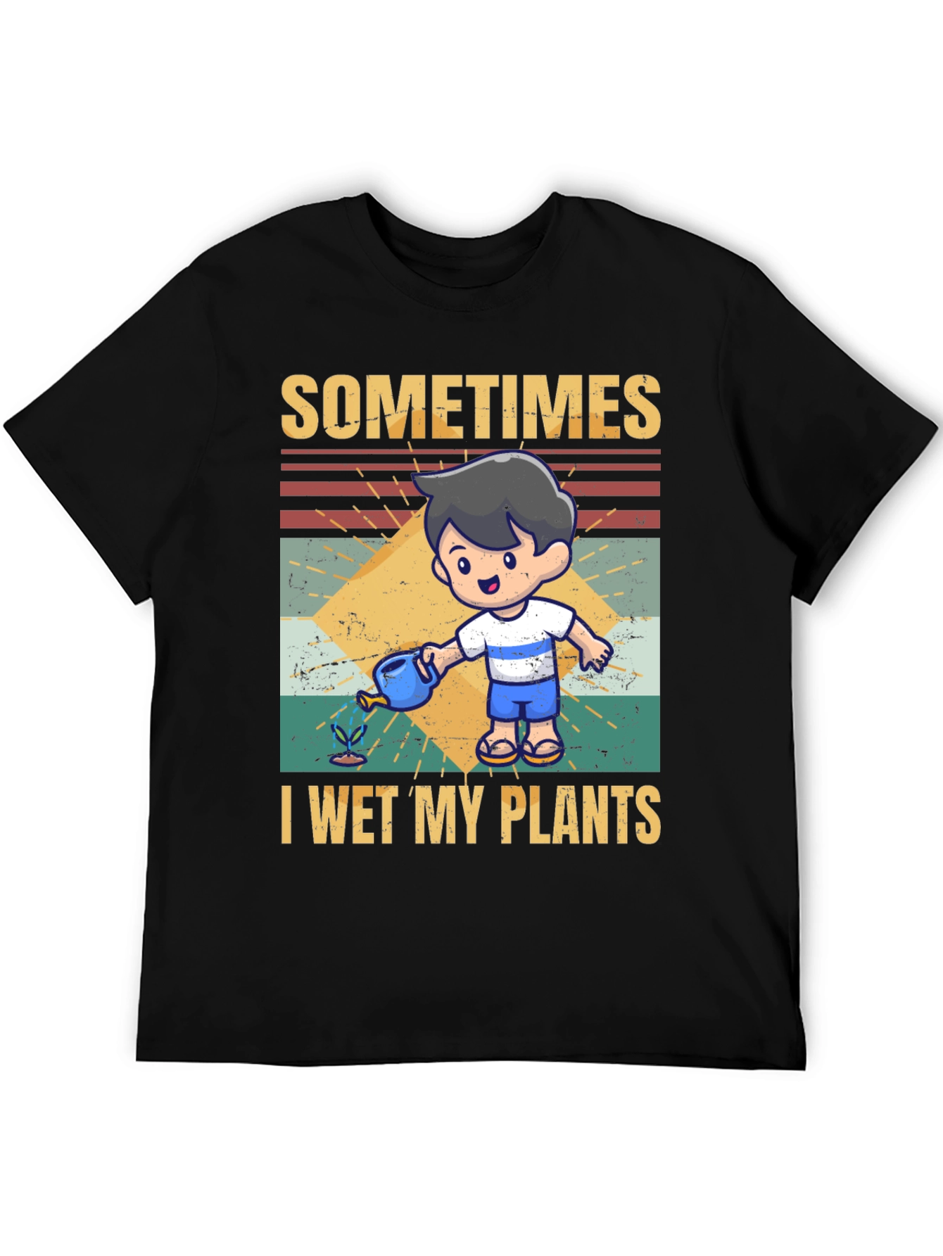 Funny Gardening T-Shirt - I Wet My Plants