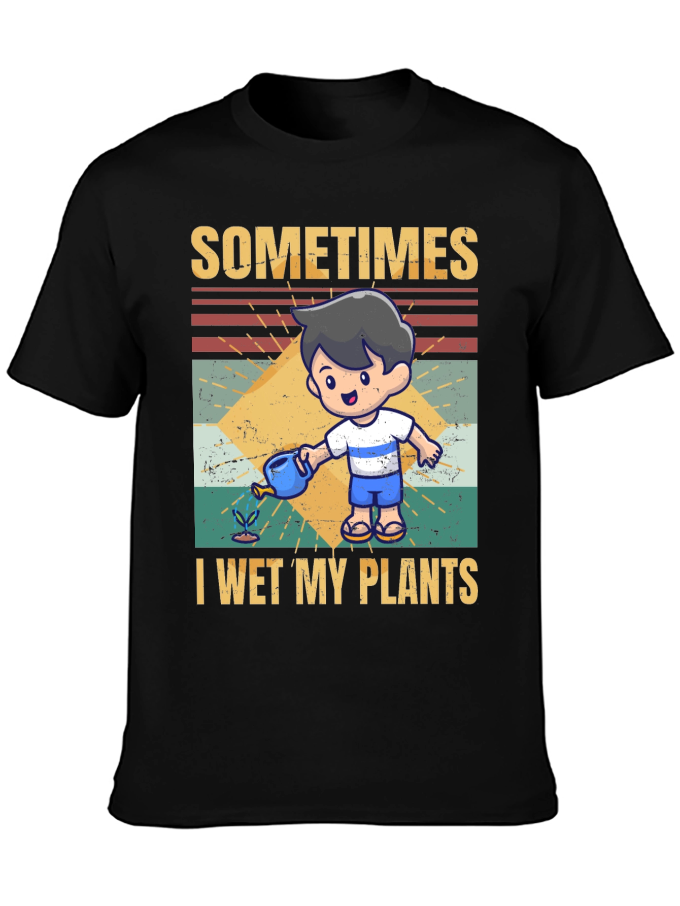 Funny Gardening T-Shirt - I Wet My Plants
