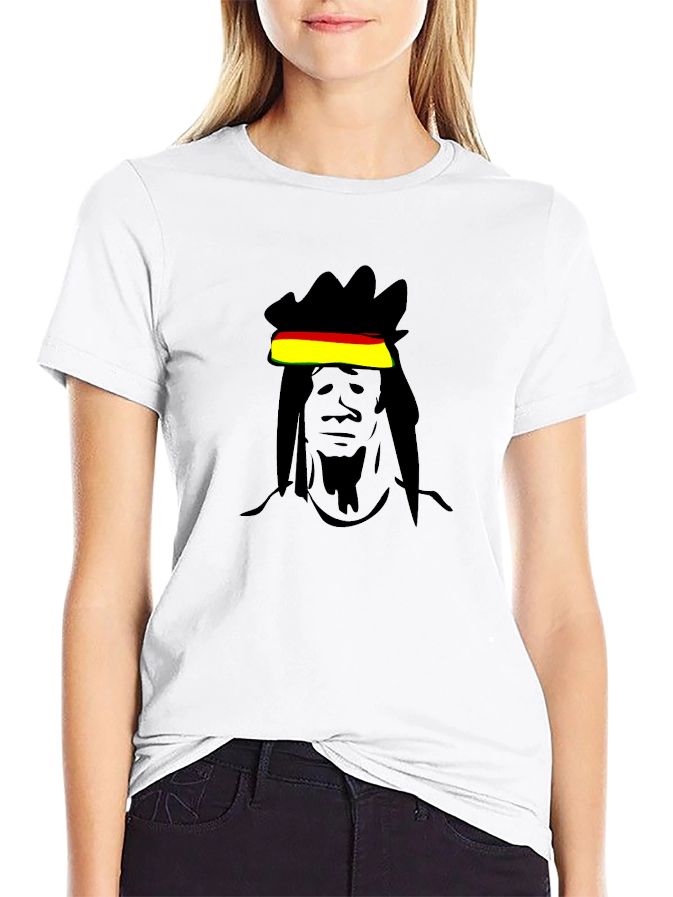 Rasta Man Graphic Black T-Shirt - Casual Cool
