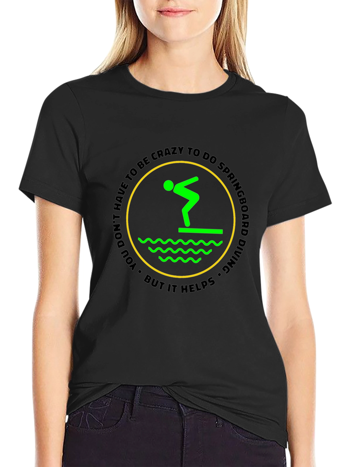 Crazy Springboard Diving T-Shirt