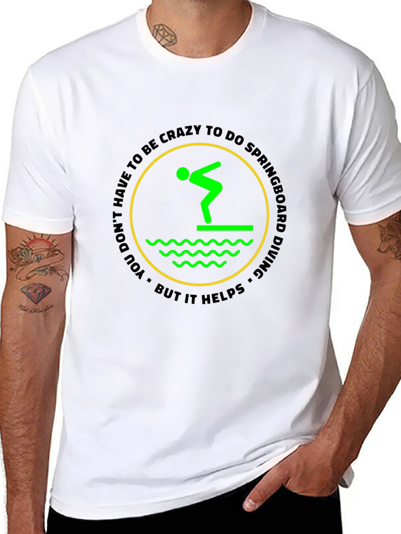 Crazy Springboard Diving T-Shirt