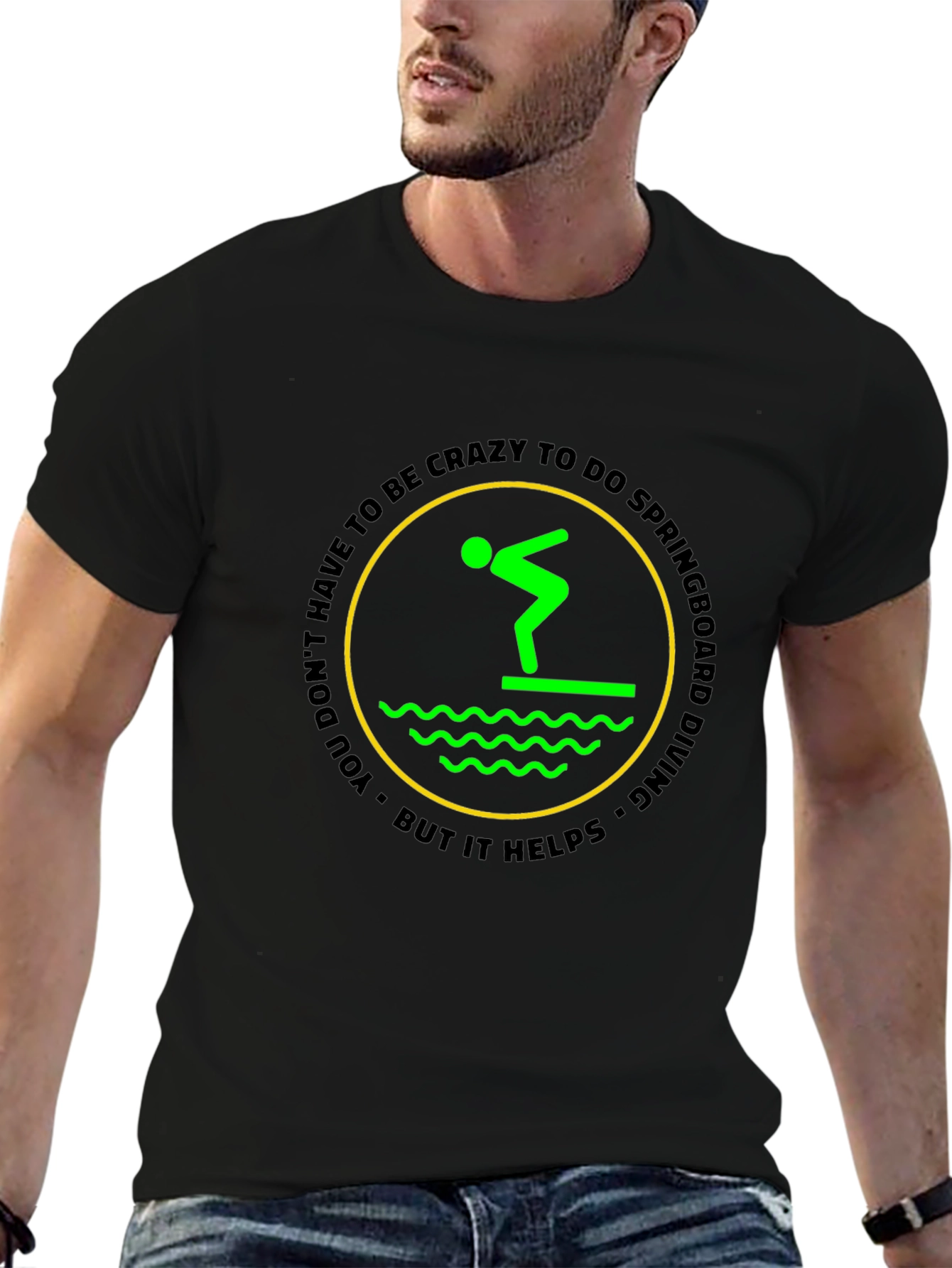 Crazy Springboard Diving T-Shirt