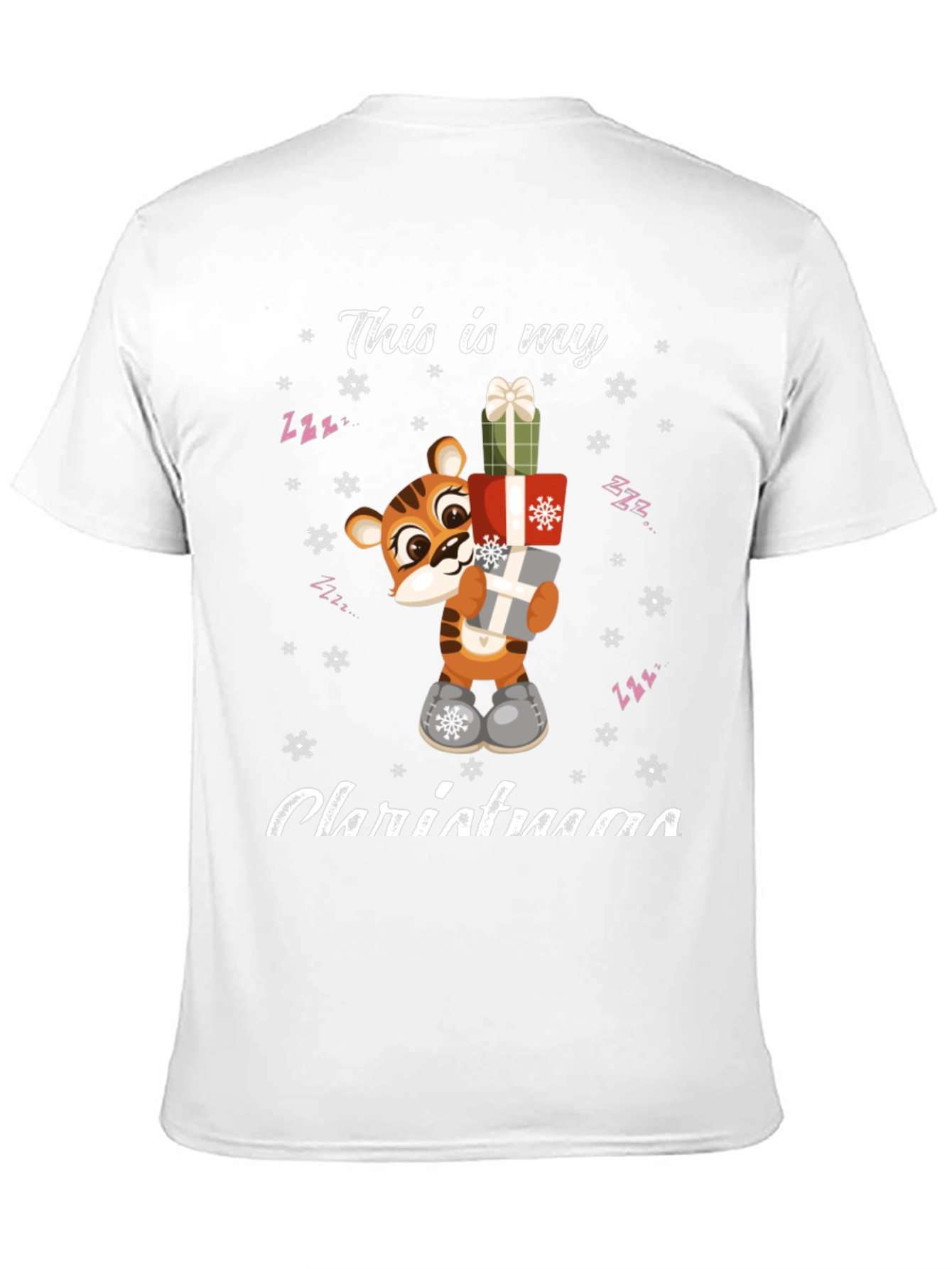 Festive Tiger Christmas T-Shirt