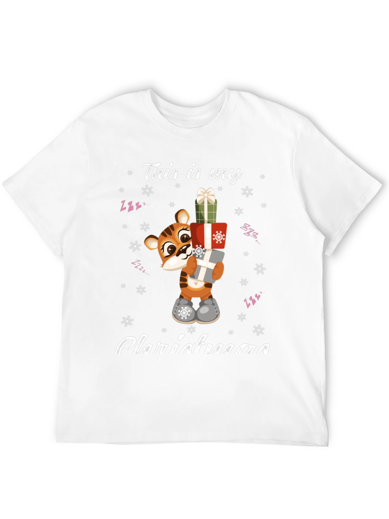 Festive Tiger Christmas T-Shirt