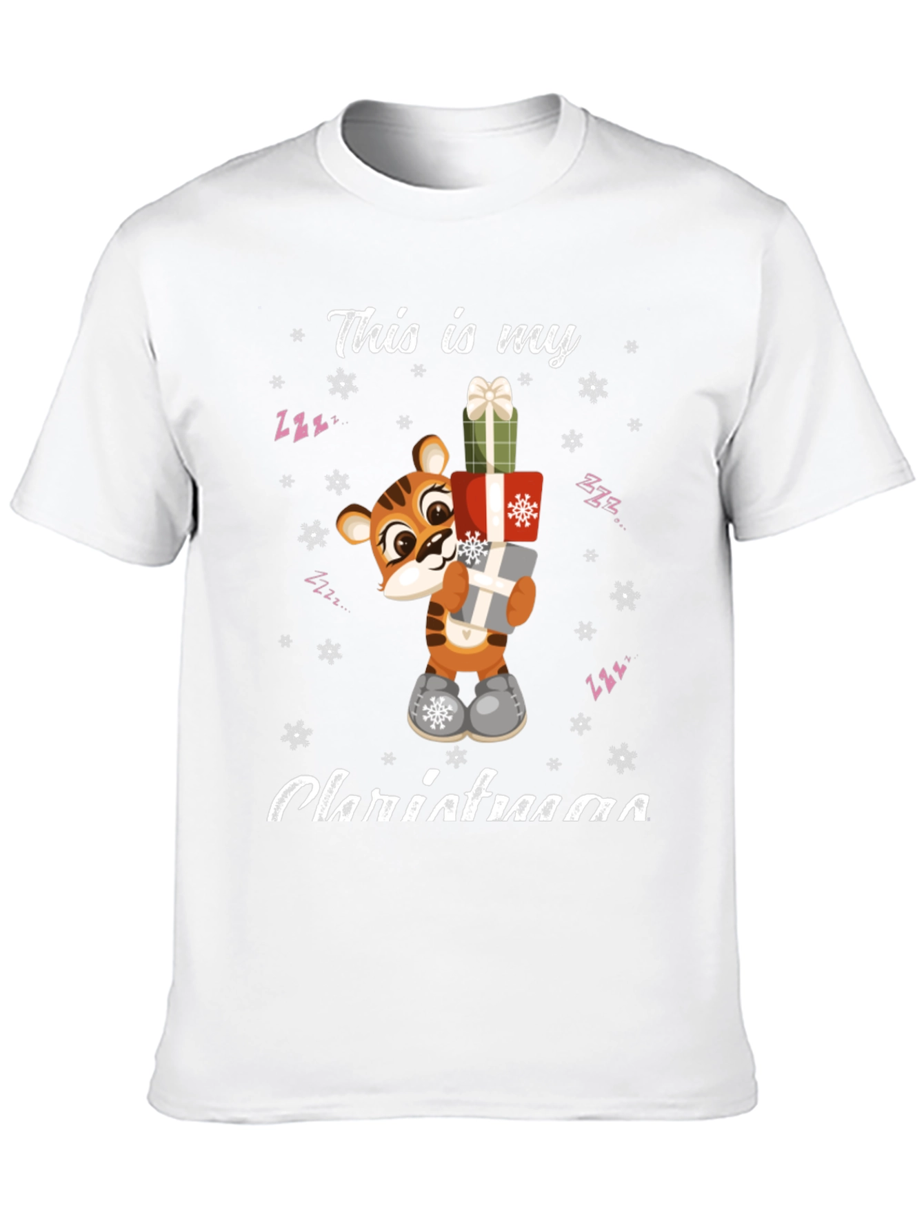 Festive Tiger Christmas T-Shirt