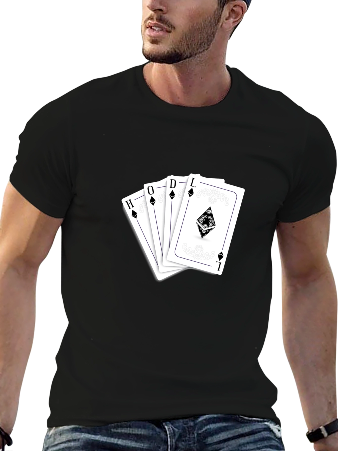 HODL Crypto Poker Card T-Shirt