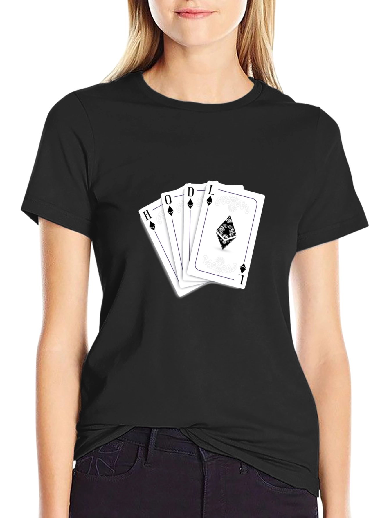 HODL Crypto Poker Card T-Shirt
