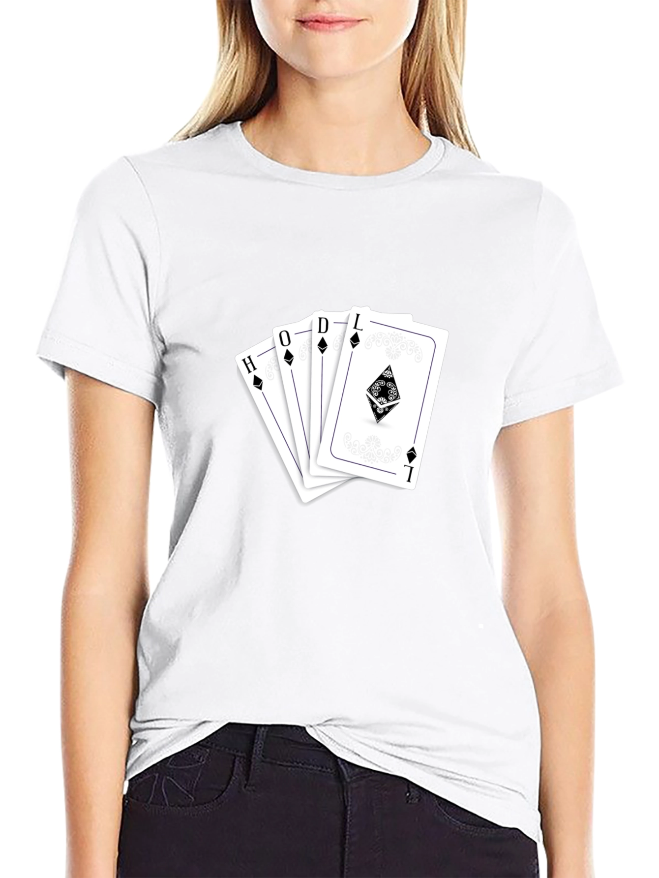 HODL Crypto Poker Card T-Shirt