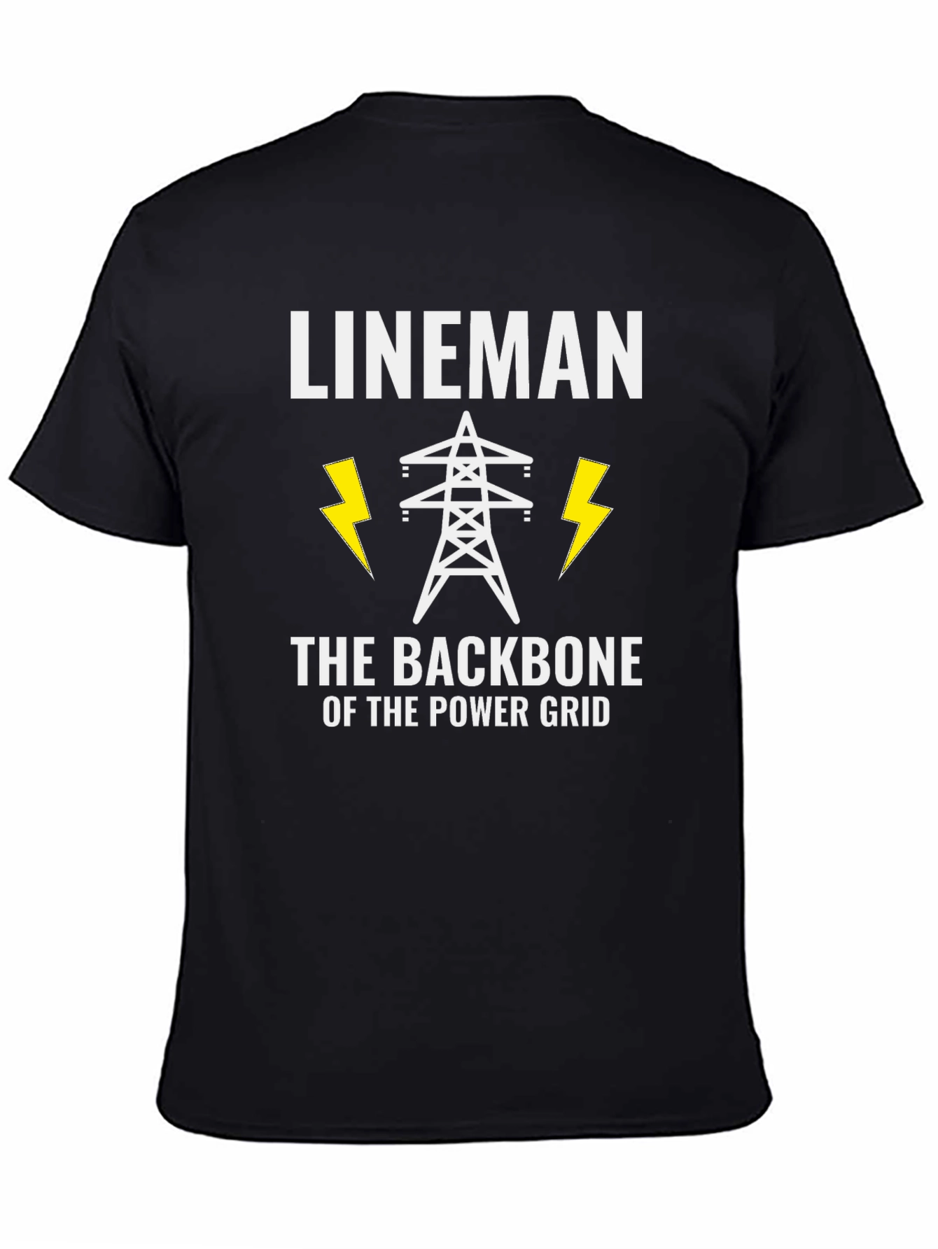 Lineman Power Grid T-Shirt - Backbone of Power