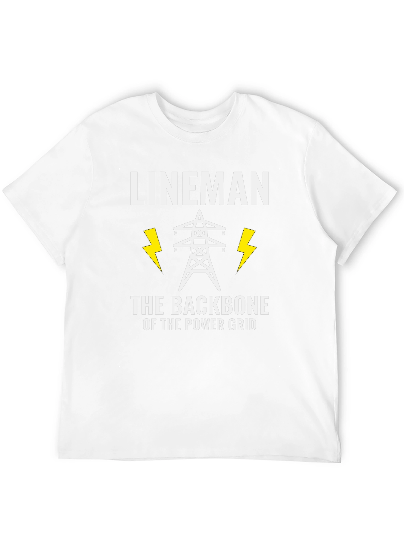 Lineman Power Grid T-Shirt - Backbone of Power