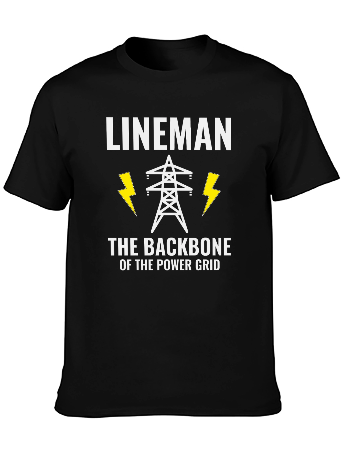 Lineman Power Grid T-Shirt - Backbone of Power