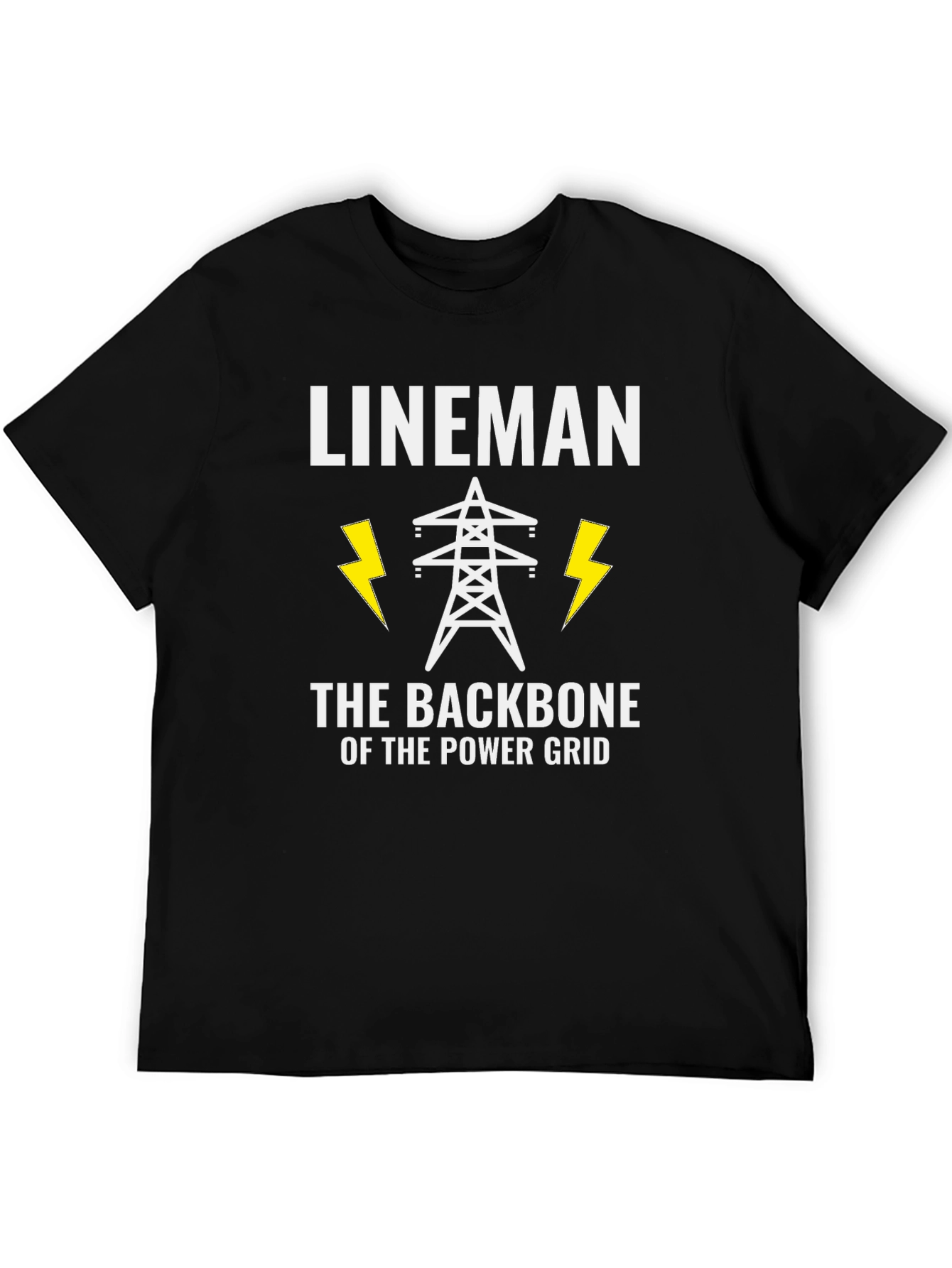 Lineman Power Grid T-Shirt - Backbone of Power