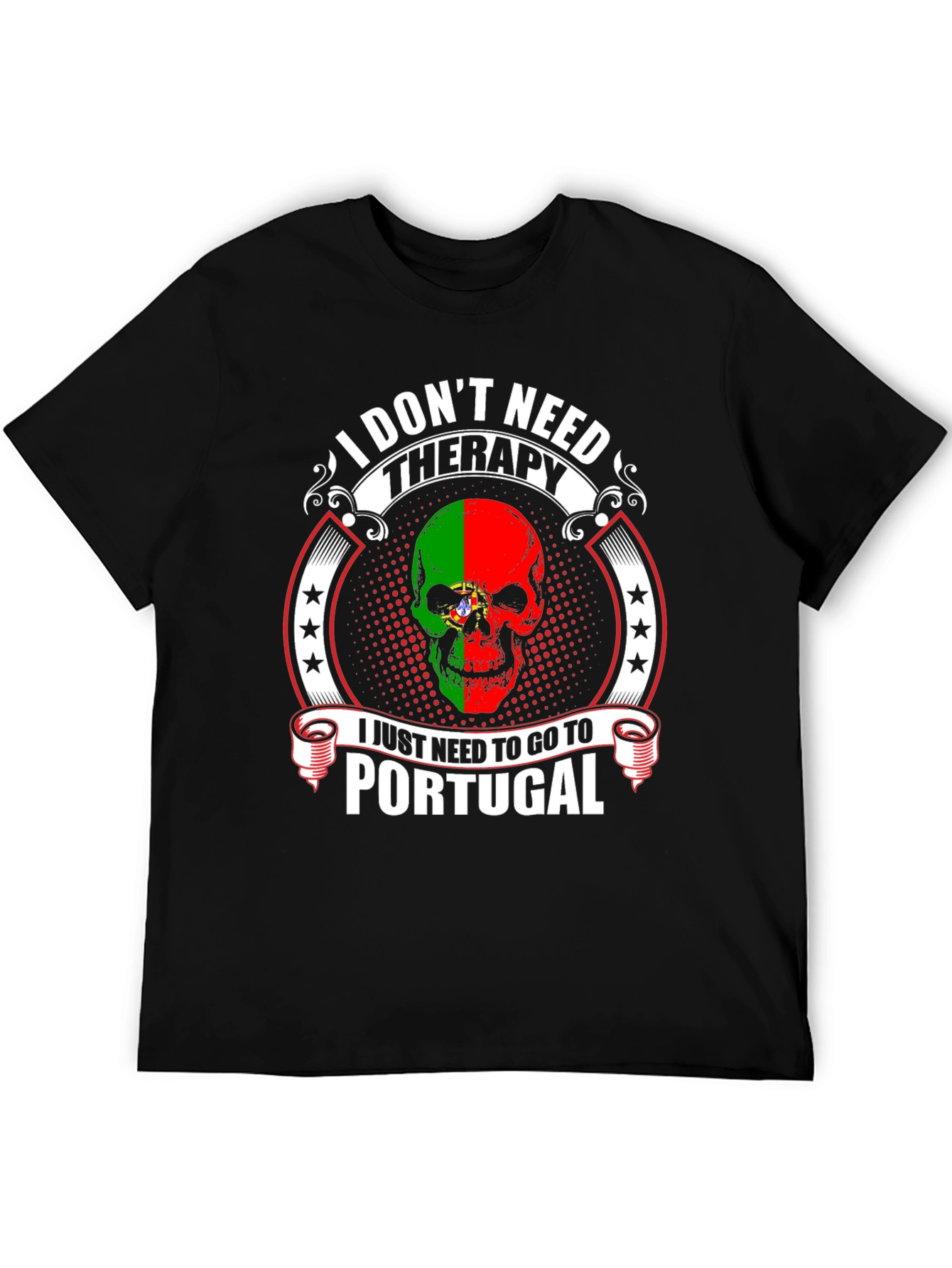 Portugal Skull T-Shirt - Therapy Alternative Tee