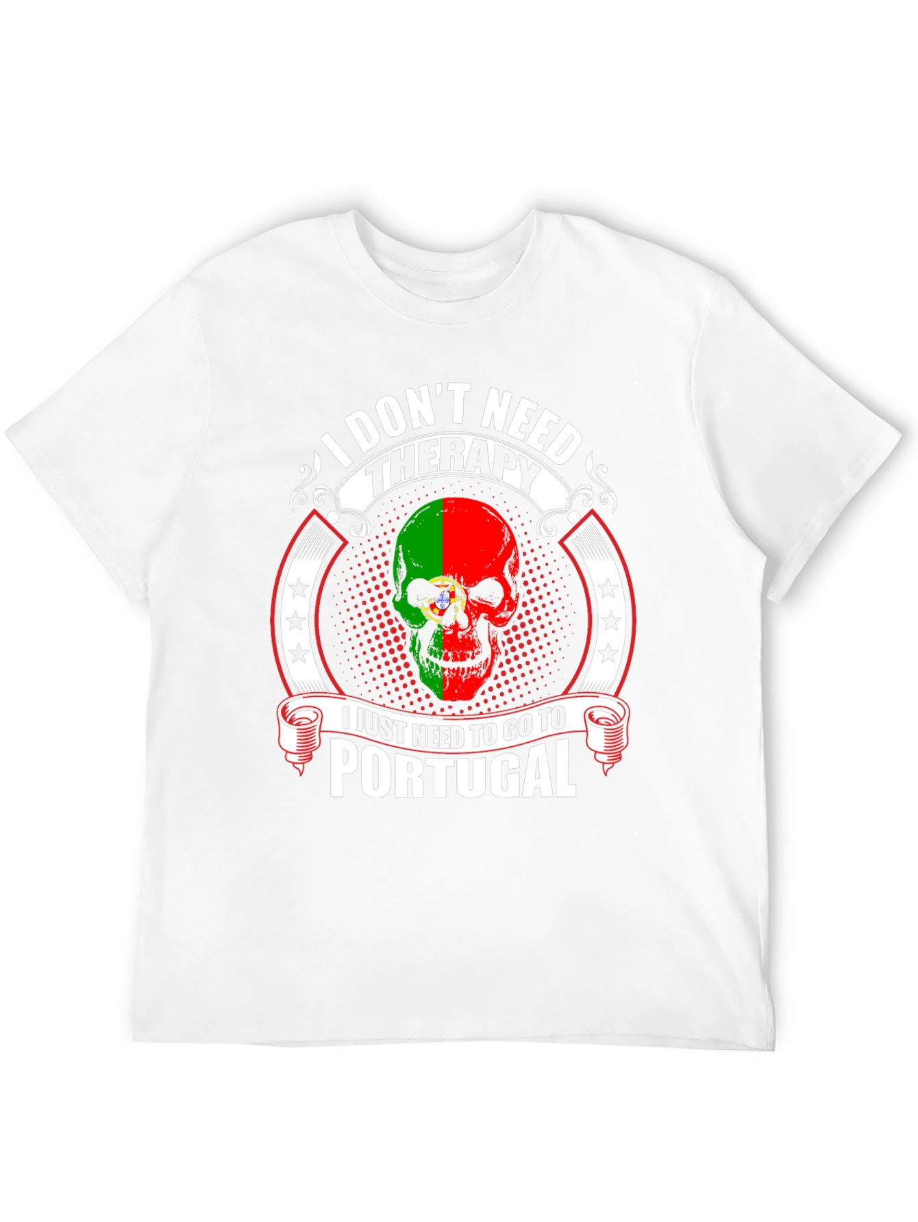 Portugal Skull T-Shirt - Therapy Alternative Tee