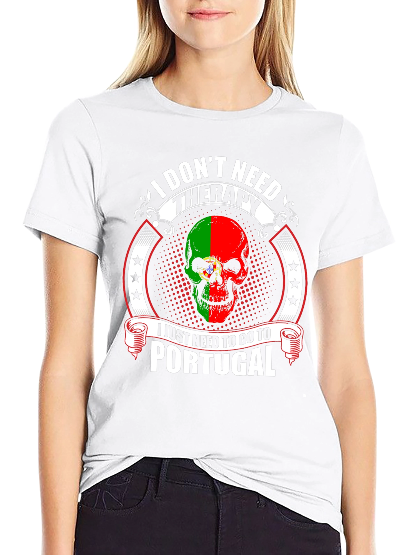 Portugal Skull T-Shirt - Therapy Alternative Tee