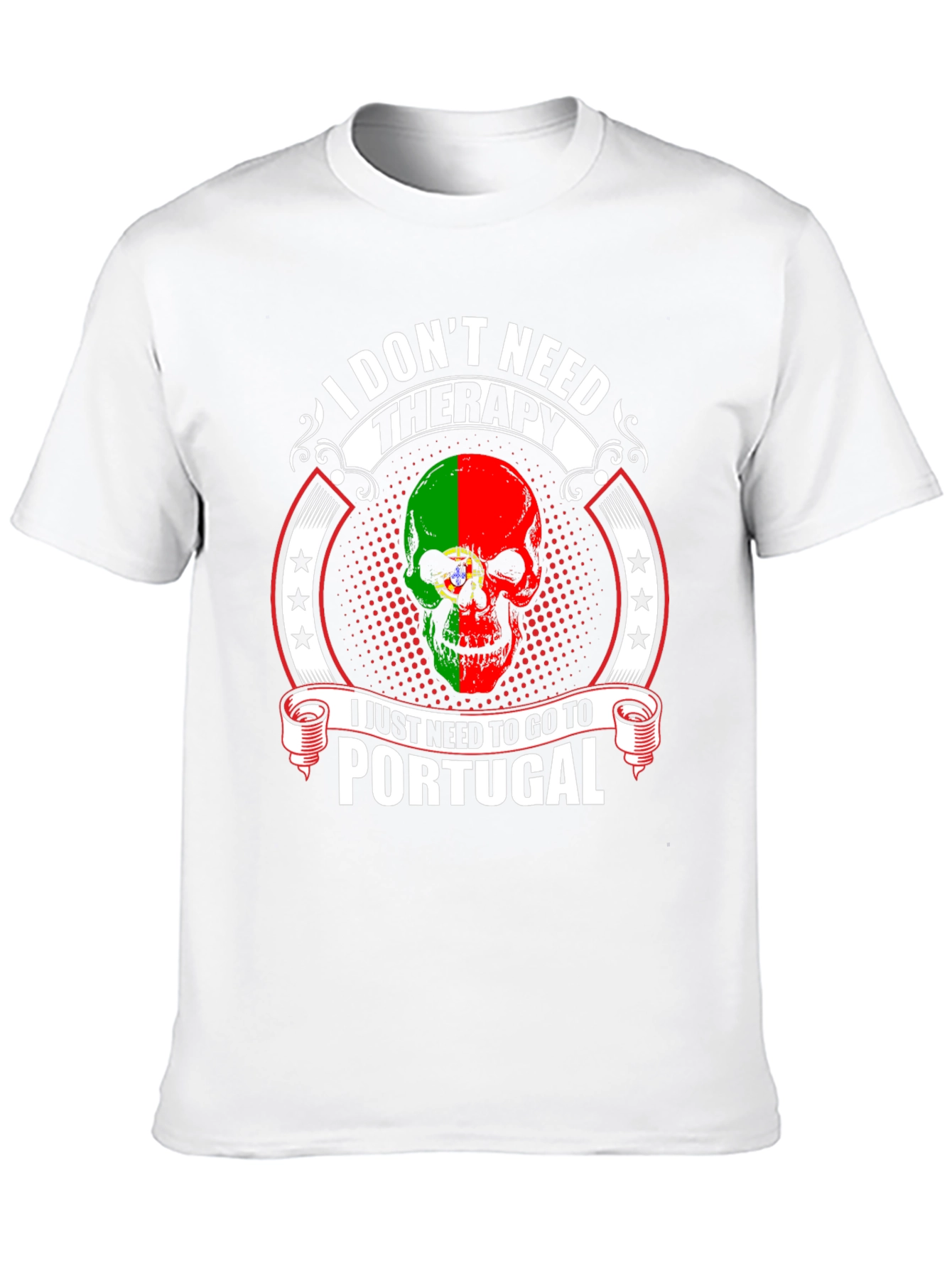 Portugal Skull T-Shirt - Therapy Alternative Tee