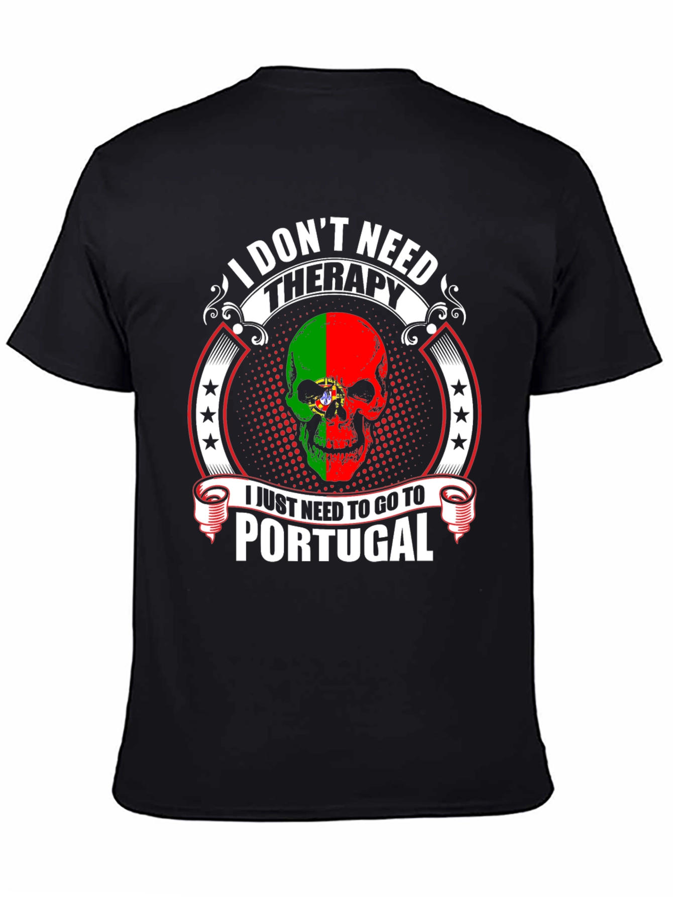 Portugal Skull T-Shirt - Therapy Alternative Tee