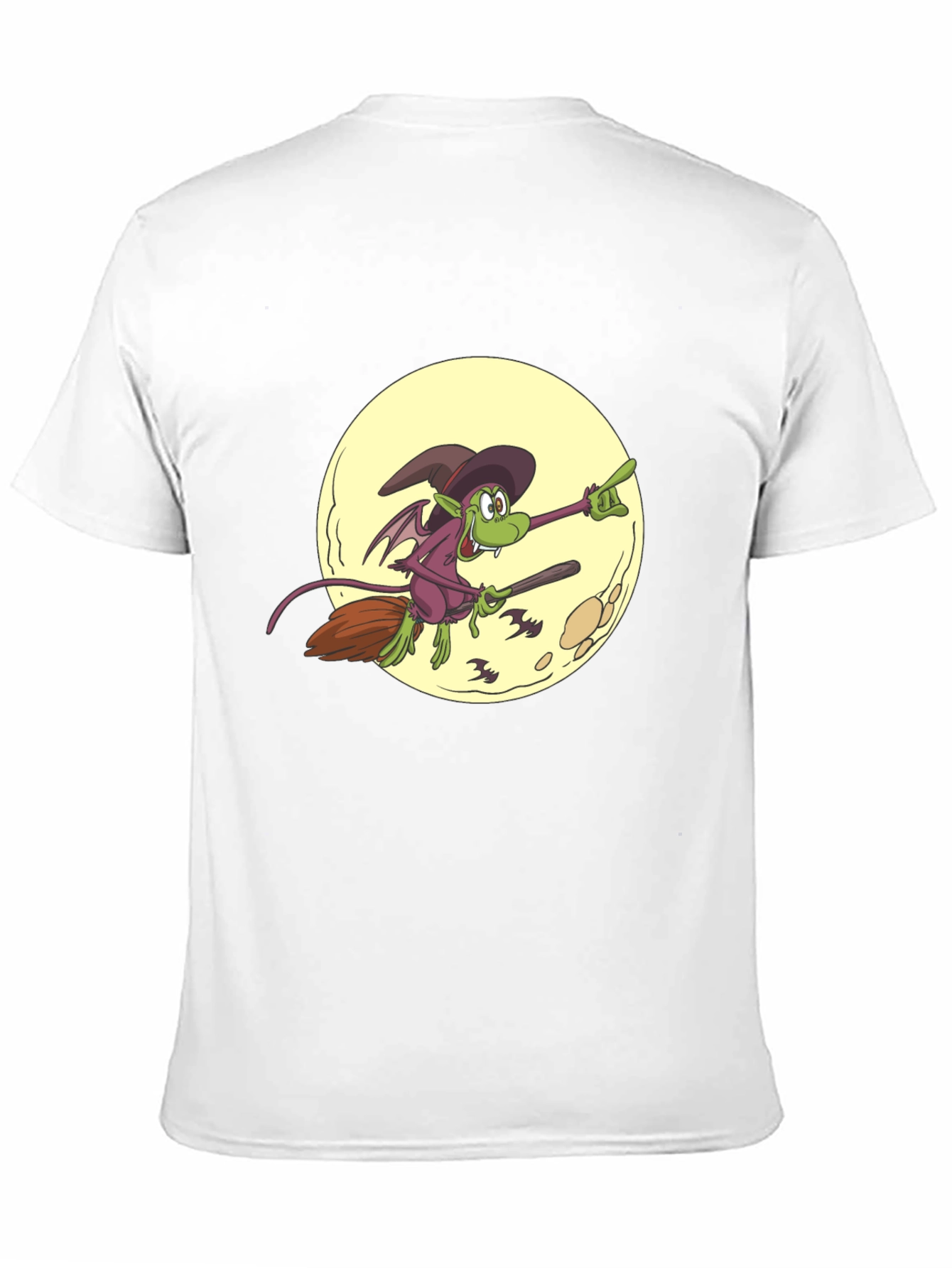 Halloween Witch on Broomstick T-Shirt