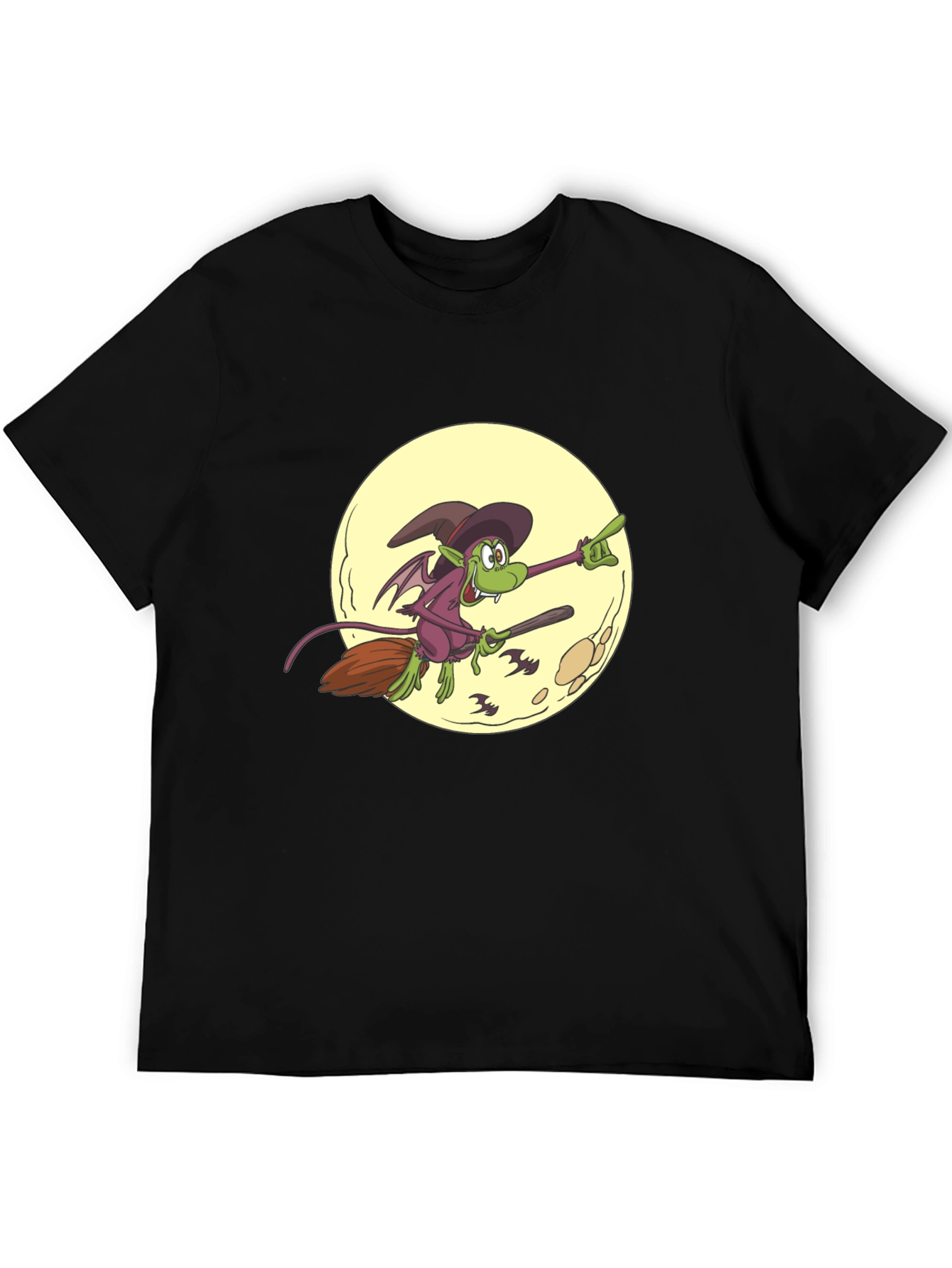 Halloween Witch on Broomstick T-Shirt