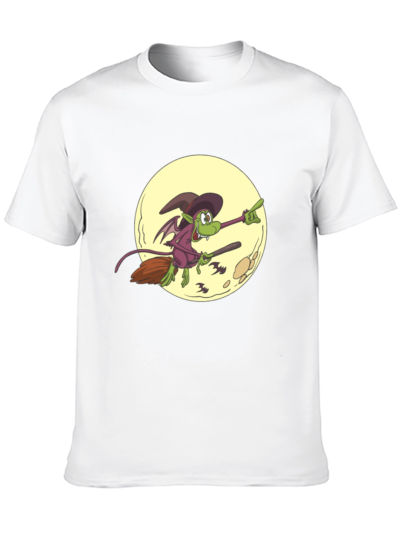 Halloween Witch on Broomstick T-Shirt