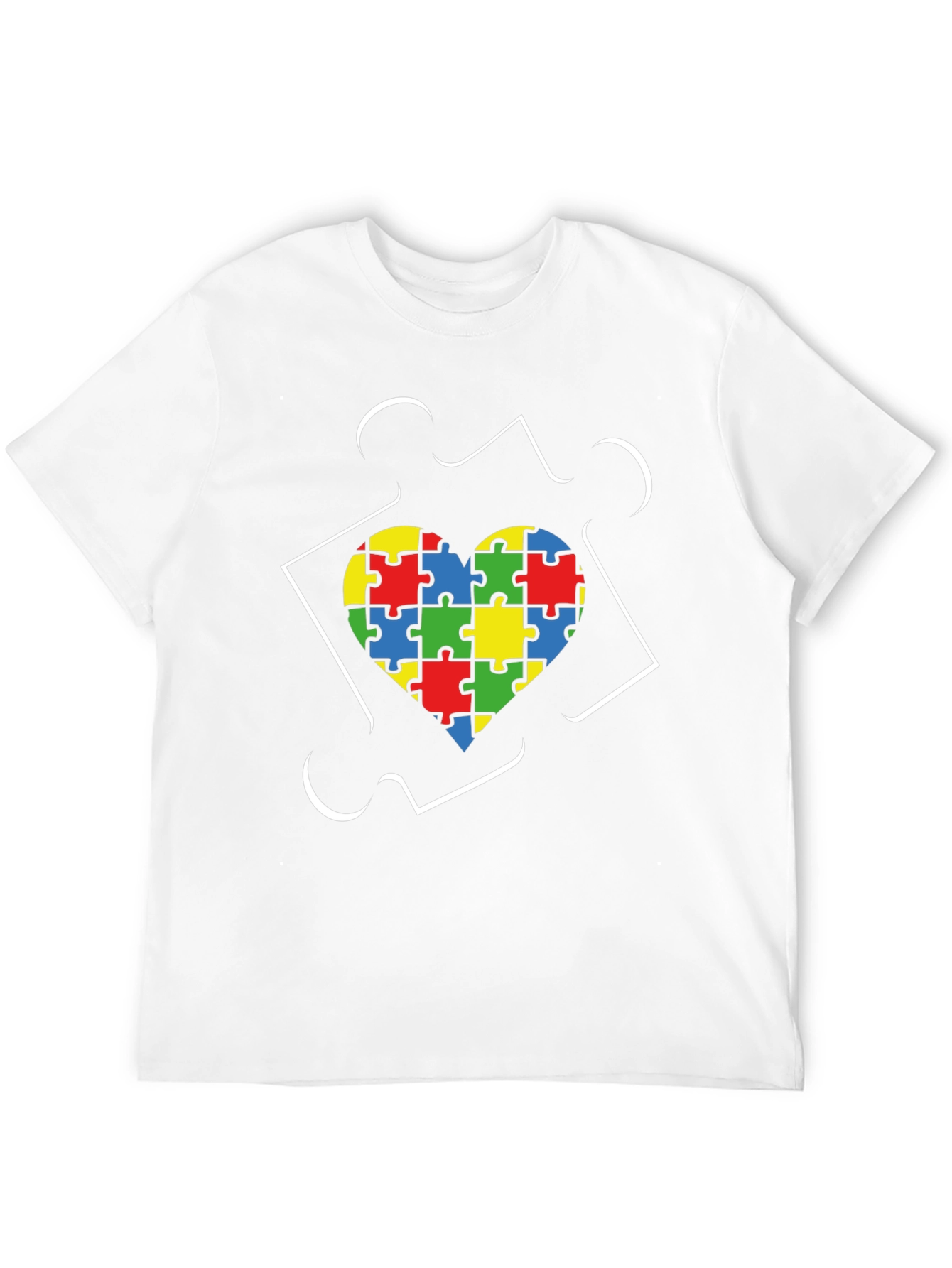 Autism Awareness Heart Puzzle T-Shirt
