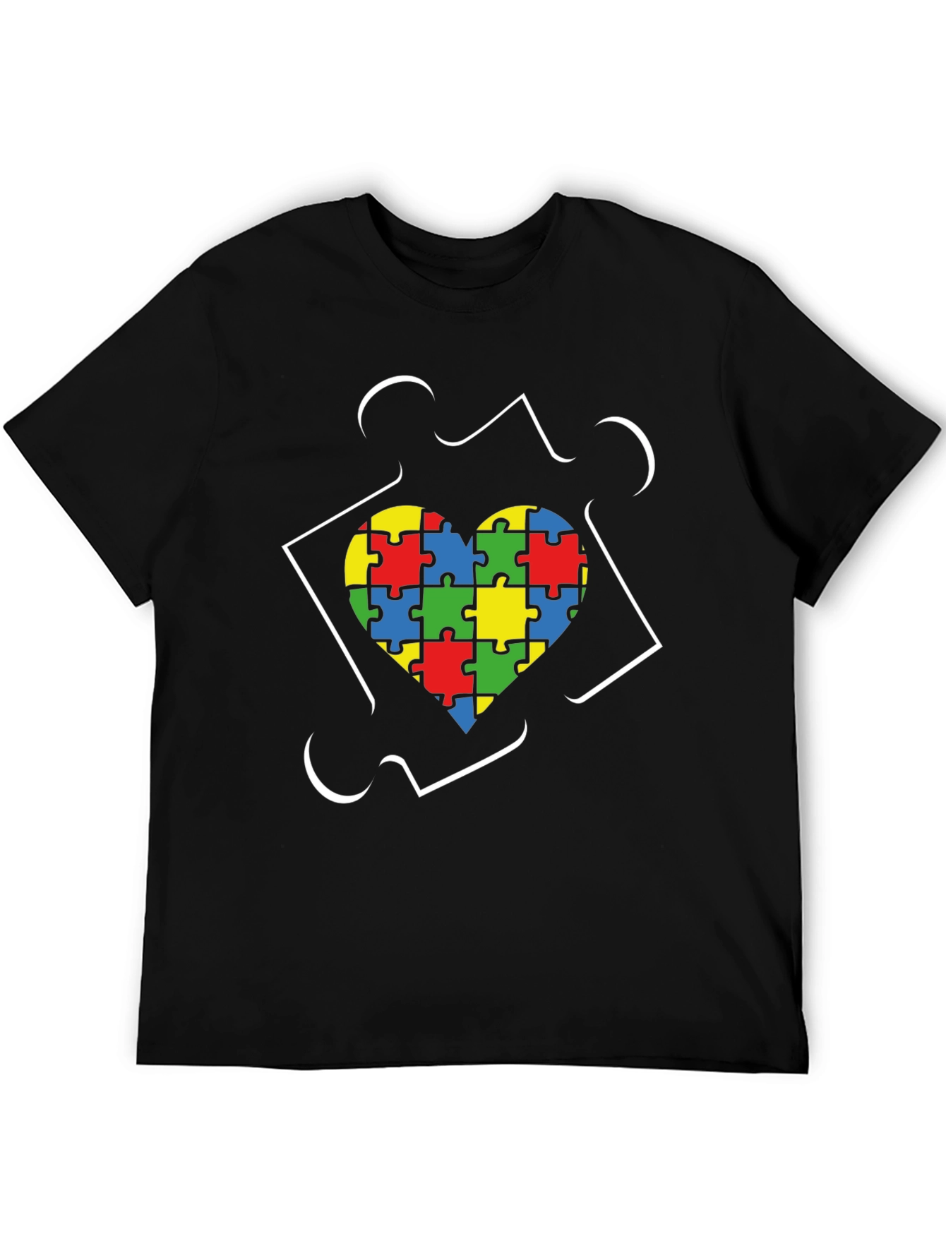 Autism Awareness Heart Puzzle T-Shirt