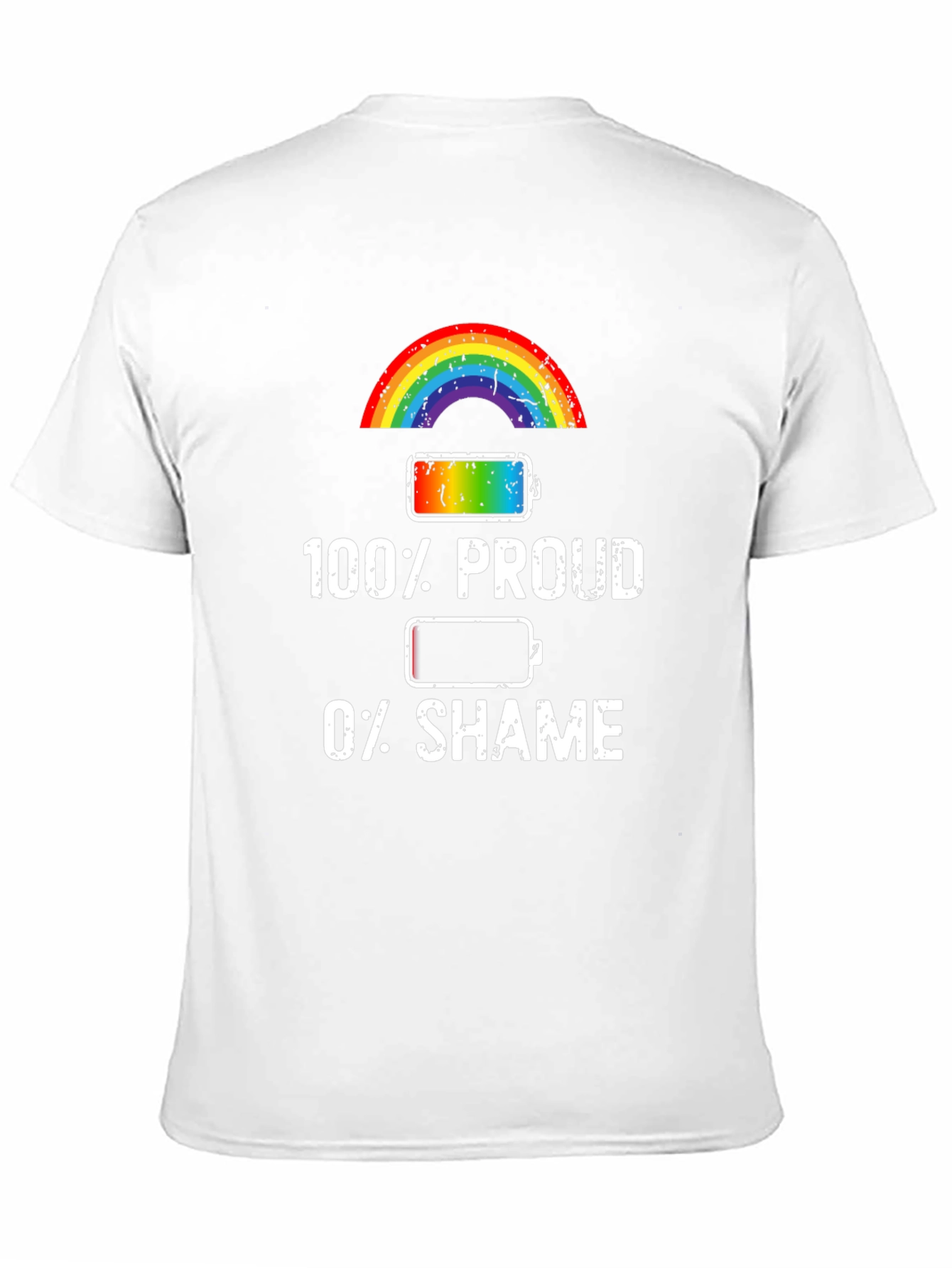 100% Proud Rainbow Pride T-Shirt