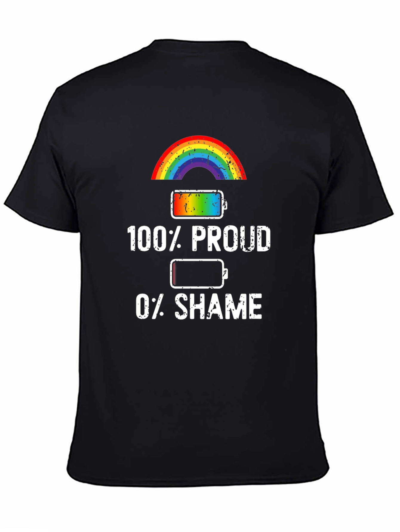 100% Proud Rainbow Pride T-Shirt