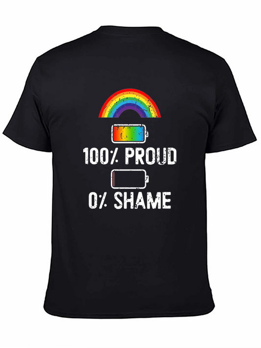 100% Proud Rainbow Pride T-Shirt