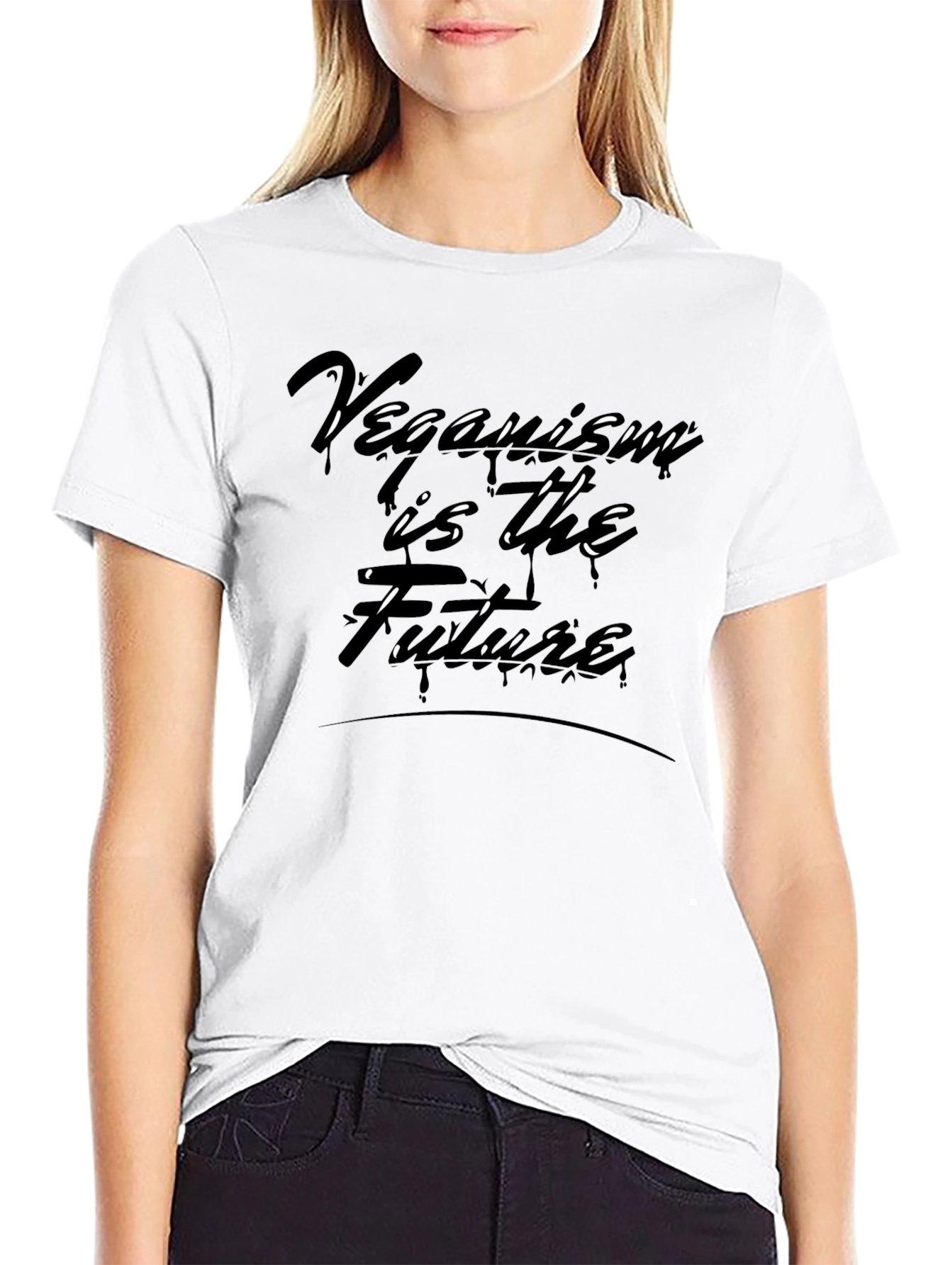 Veganism is the Future T-Shirt - Unisex Black Tee