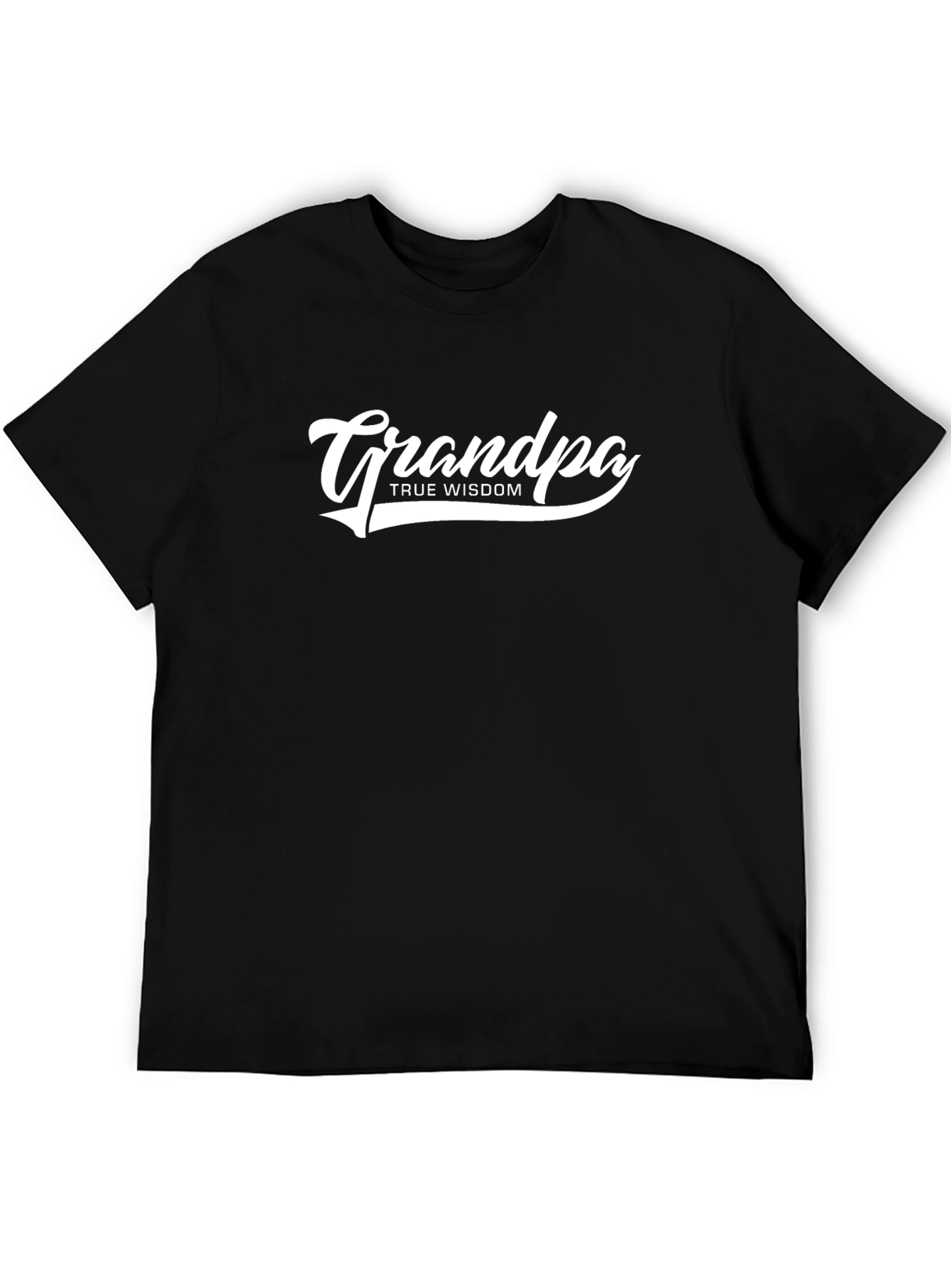 Grandpa True Wisdom Black T-Shirt