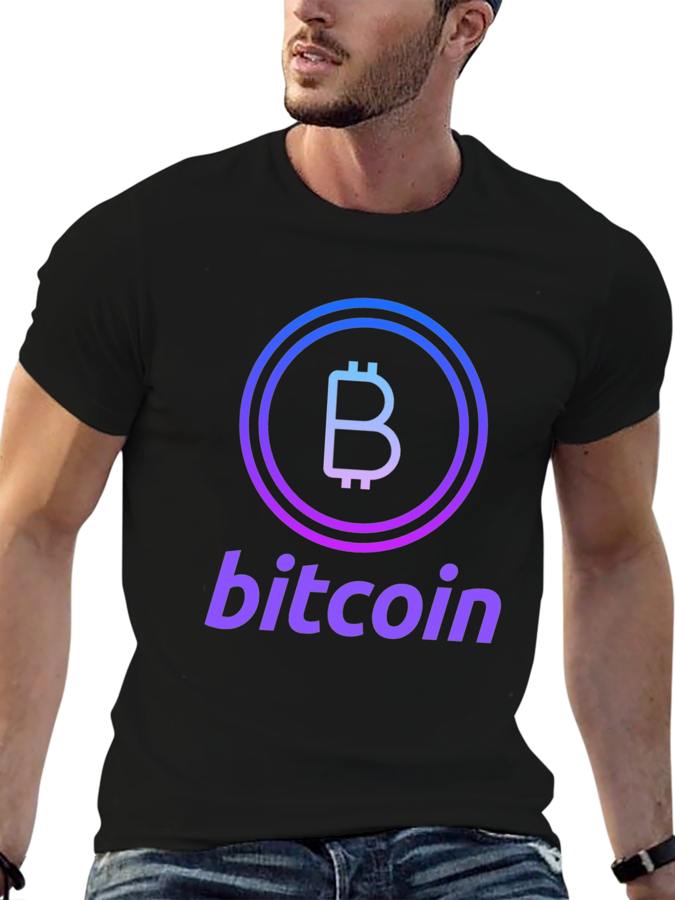 Bitcoin Logo Graphic Tee - Crypto Currency T-Shirt