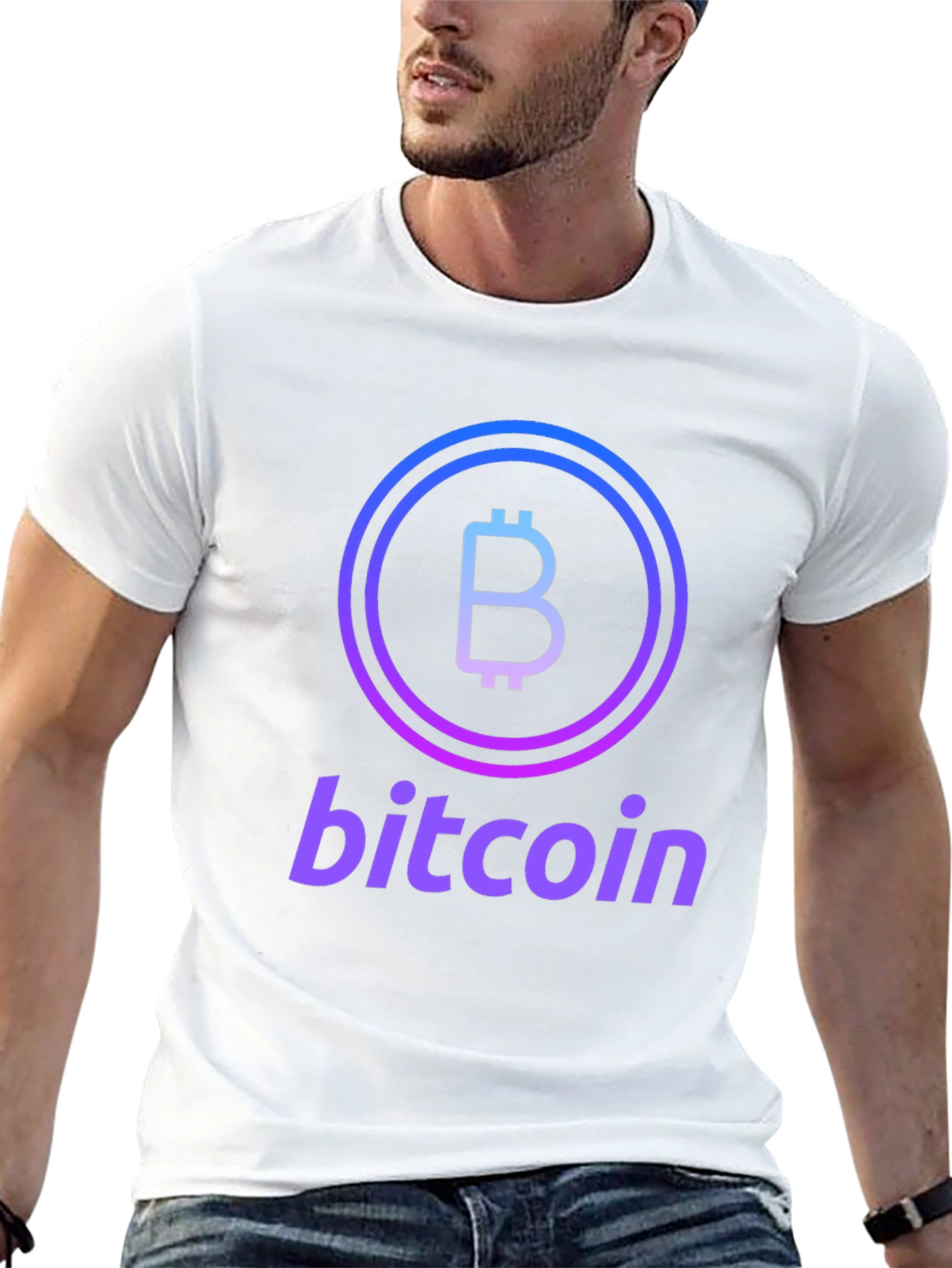 Bitcoin Logo Graphic Tee - Crypto Currency T-Shirt