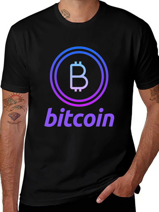 Bitcoin Logo Graphic Tee - Crypto Currency T-Shirt