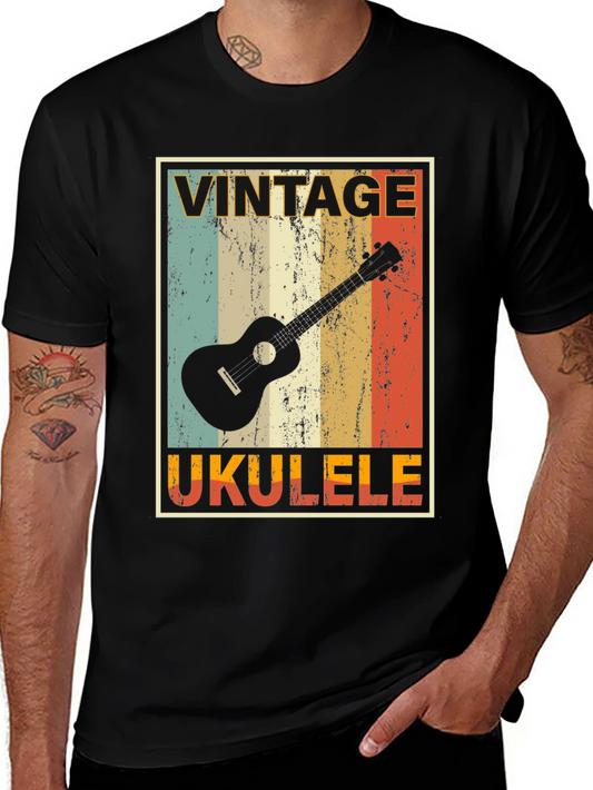 Vintage Ukulele T-Shirt - Retro Style Graphic Tee