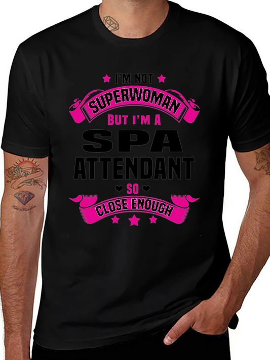 Spa Attendant Superwoman Graphic Tee