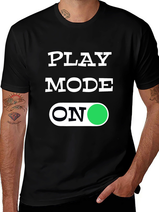 Play Mode ON Graphic Tee - Stylish Comfort