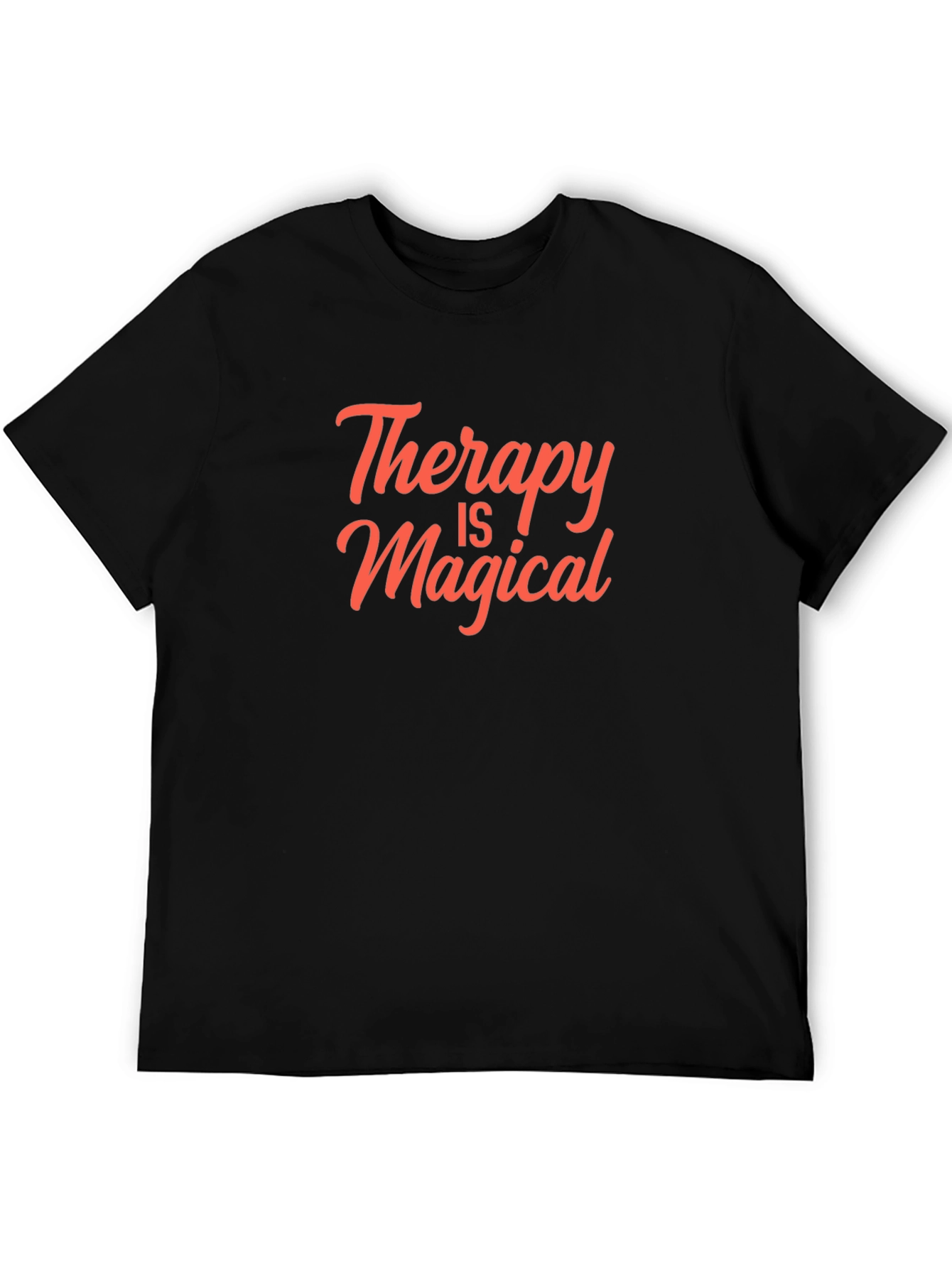 Therapy is Magical T-Shirt - Black Cotton Tee