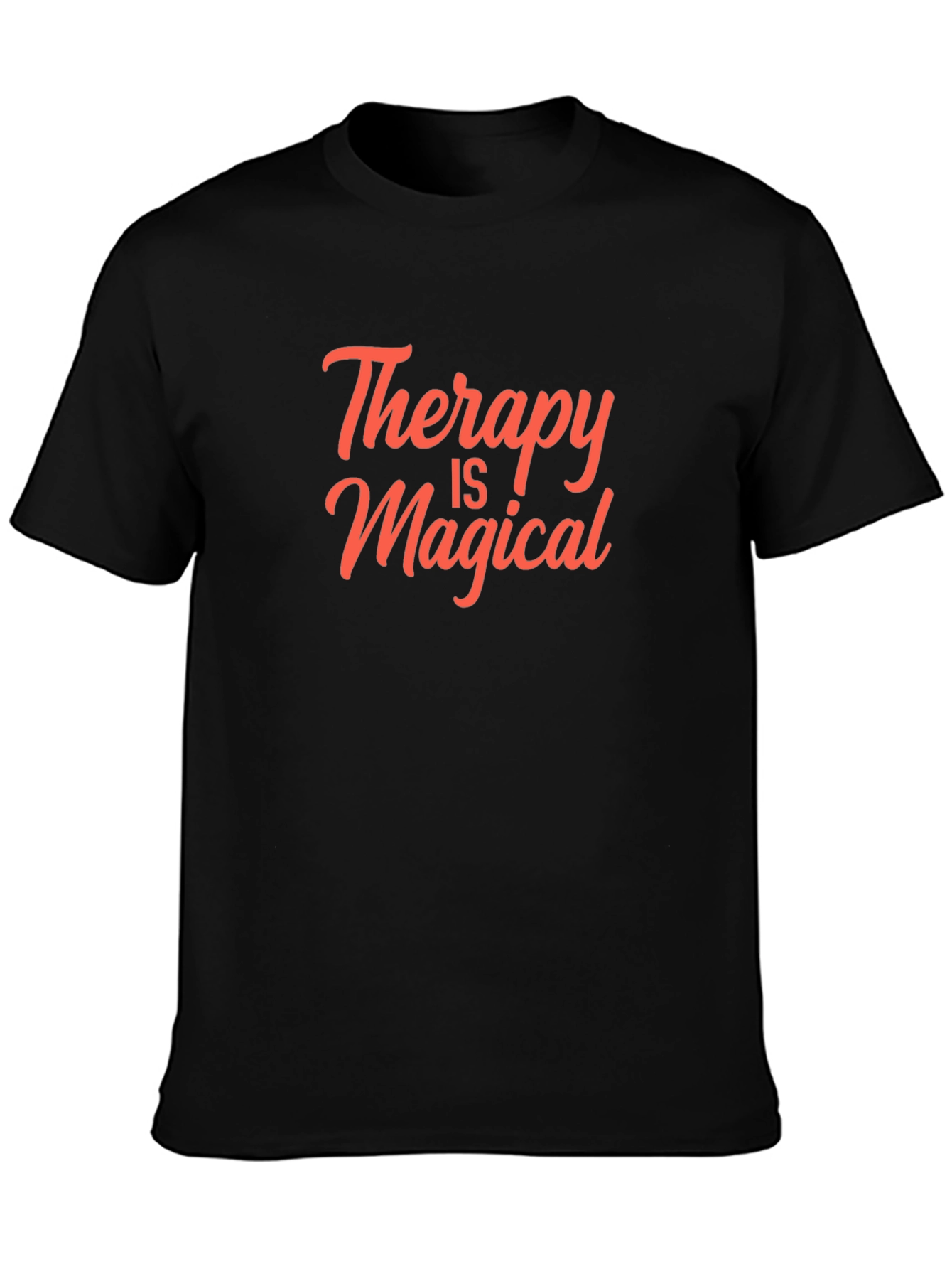 Therapy is Magical T-Shirt - Black Cotton Tee
