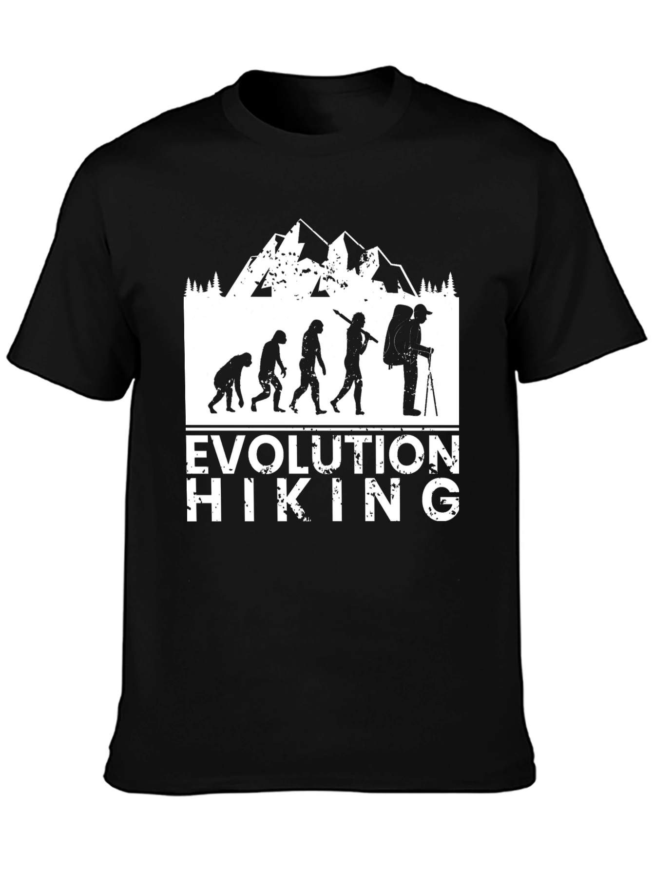 Evolution of Hiking T-Shirt - Funny Hiking Tee