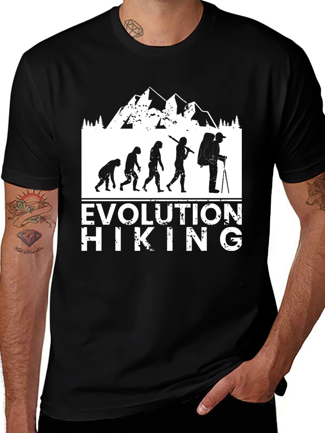 Evolution of Hiking T-Shirt - Funny Hiking Tee