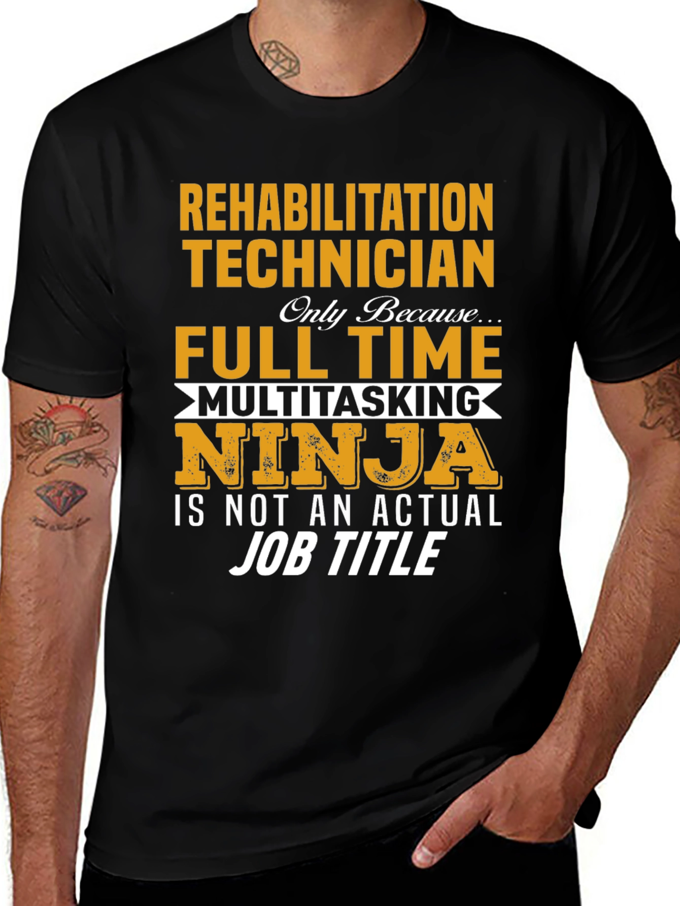 Rehabilitation Technician Multitasking Ninja T-Shirt