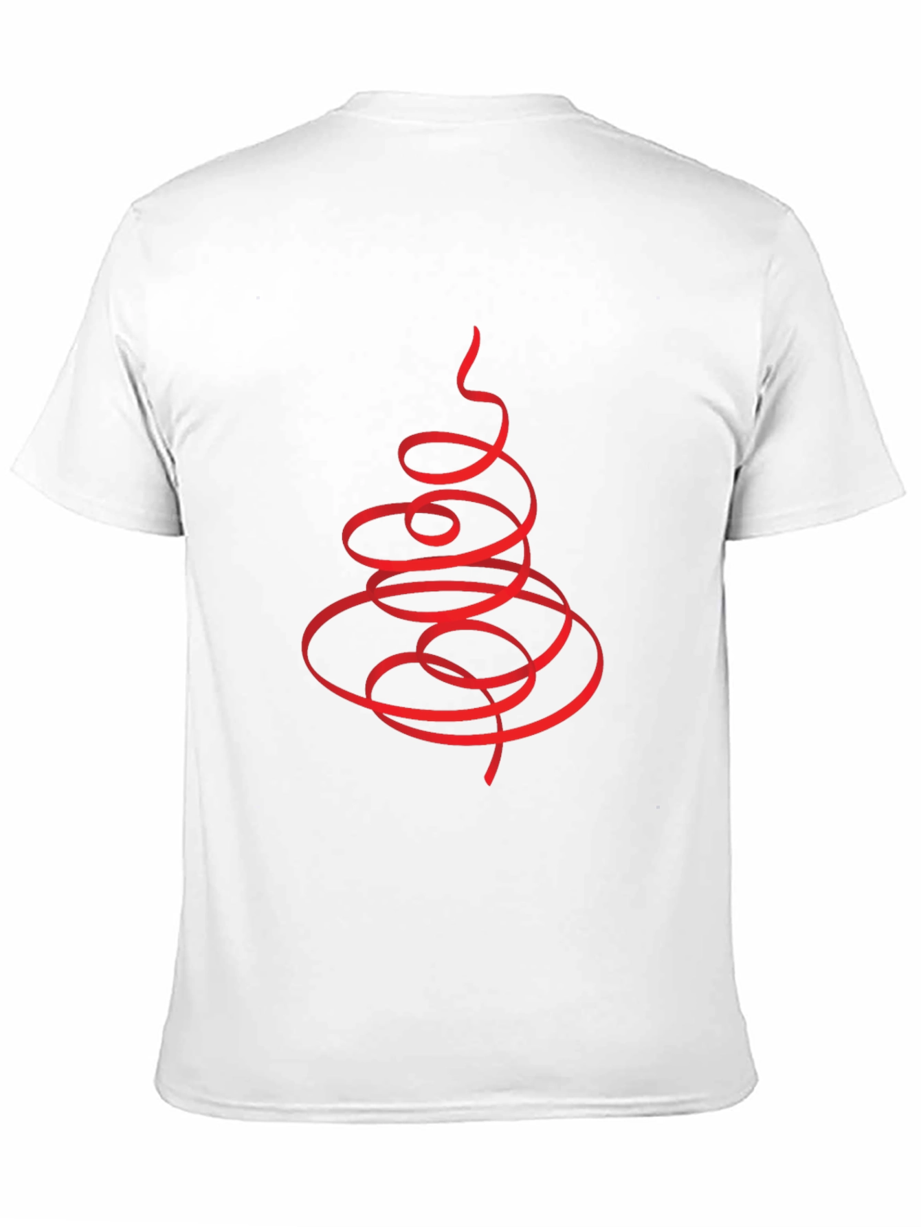 Abstract Christmas Tree Black T-Shirt